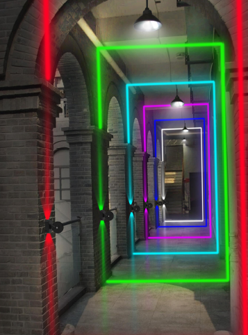 Llun goleuadau RGB ar gyfer y cais