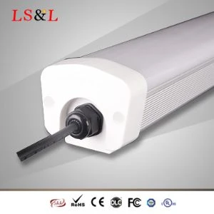 120cm a 150cm Forsted Lens IP65 Lamp Llinellol Tri-brawf Dwr